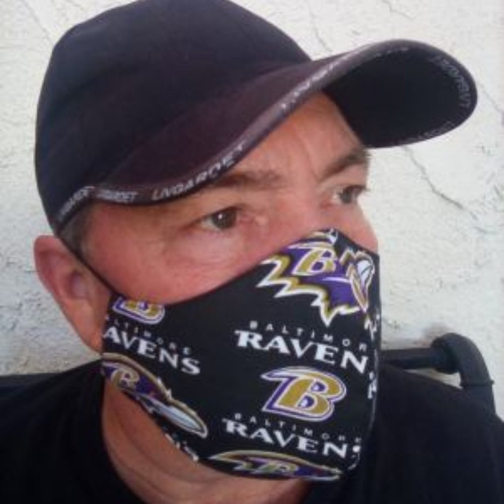 NFL-BALTIMORE RAVENS-FACE MASK/FACE COVER